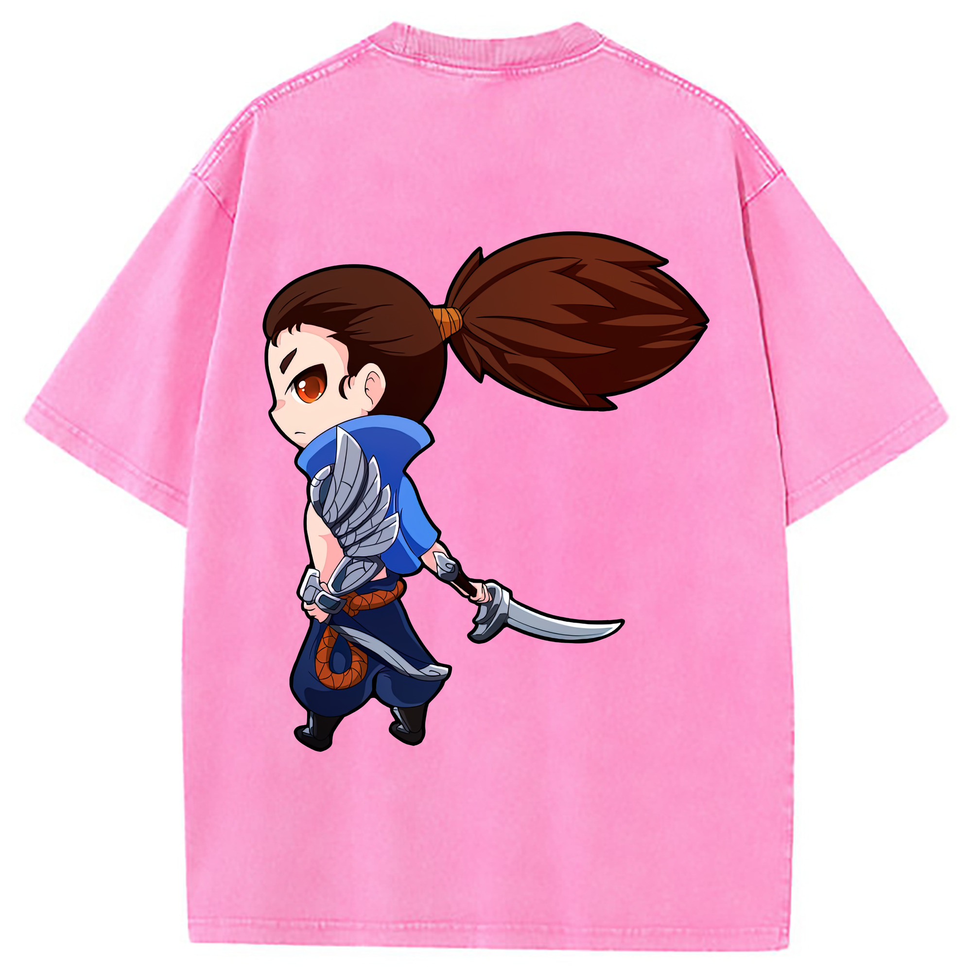 （画像用） リーグ・オブ・レジェンド League of Legends LOL 綿100% ヴィンテージ風 半袖Tシャツ（背面プリント）